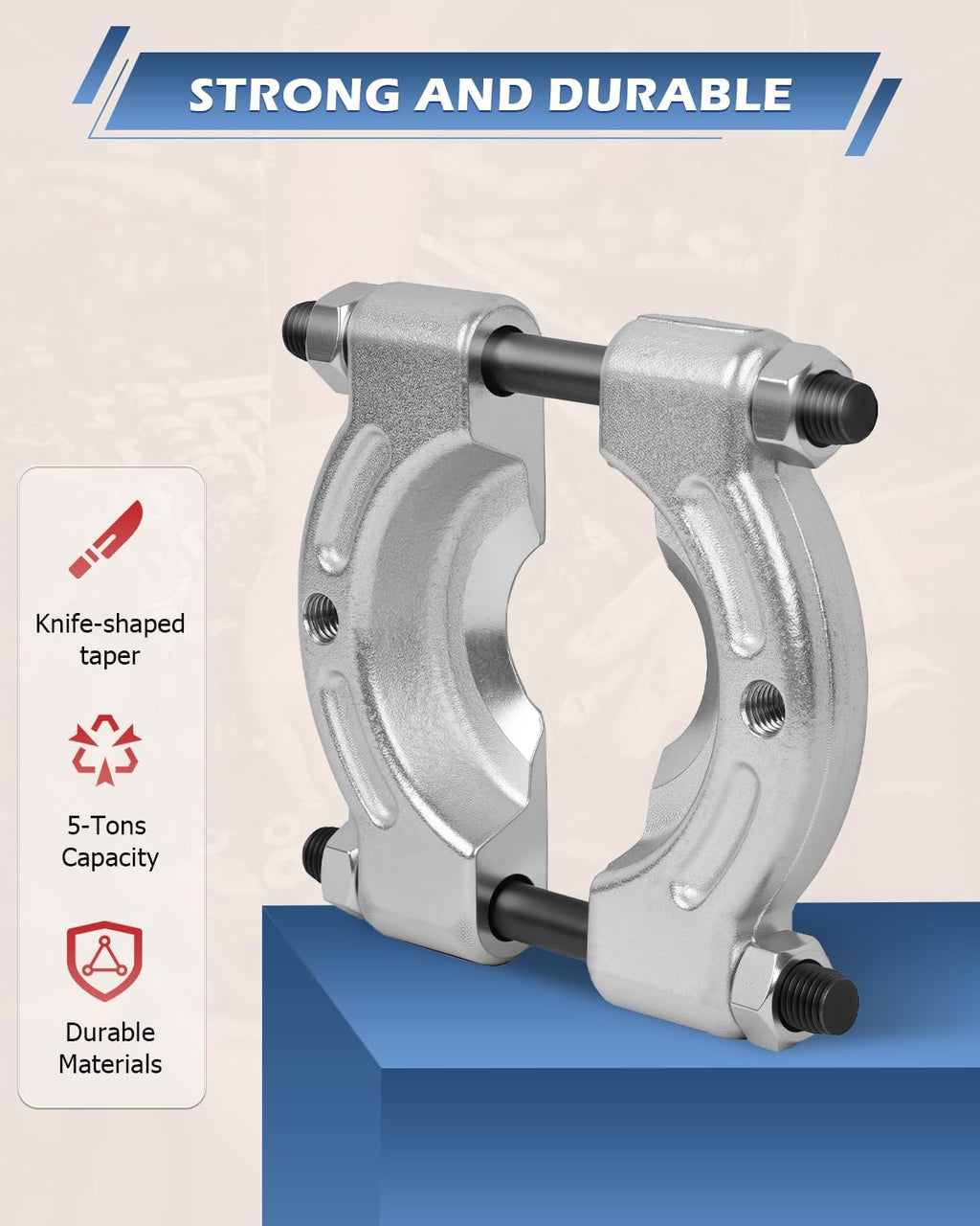 14Pcs Bearing Separator Puller Set, Bearings Splitters Puller Tool