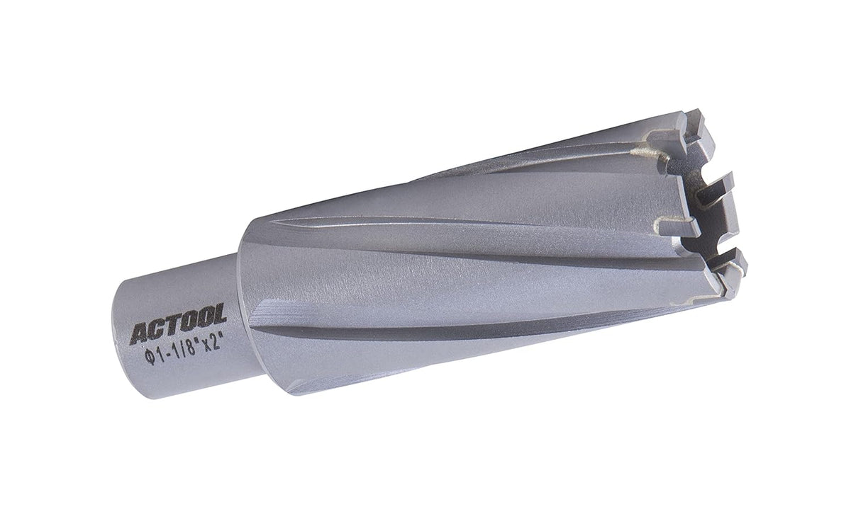 1-1/8'' Diameter x 2'' Depth of Cut Carbide Tipped TCT ANNULAR Cutter with 3/4'' Weldon Shank