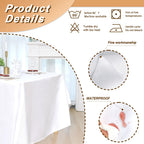 6 Pack 90 x 156 Inch Tablecloths Rectangle White Table Cover