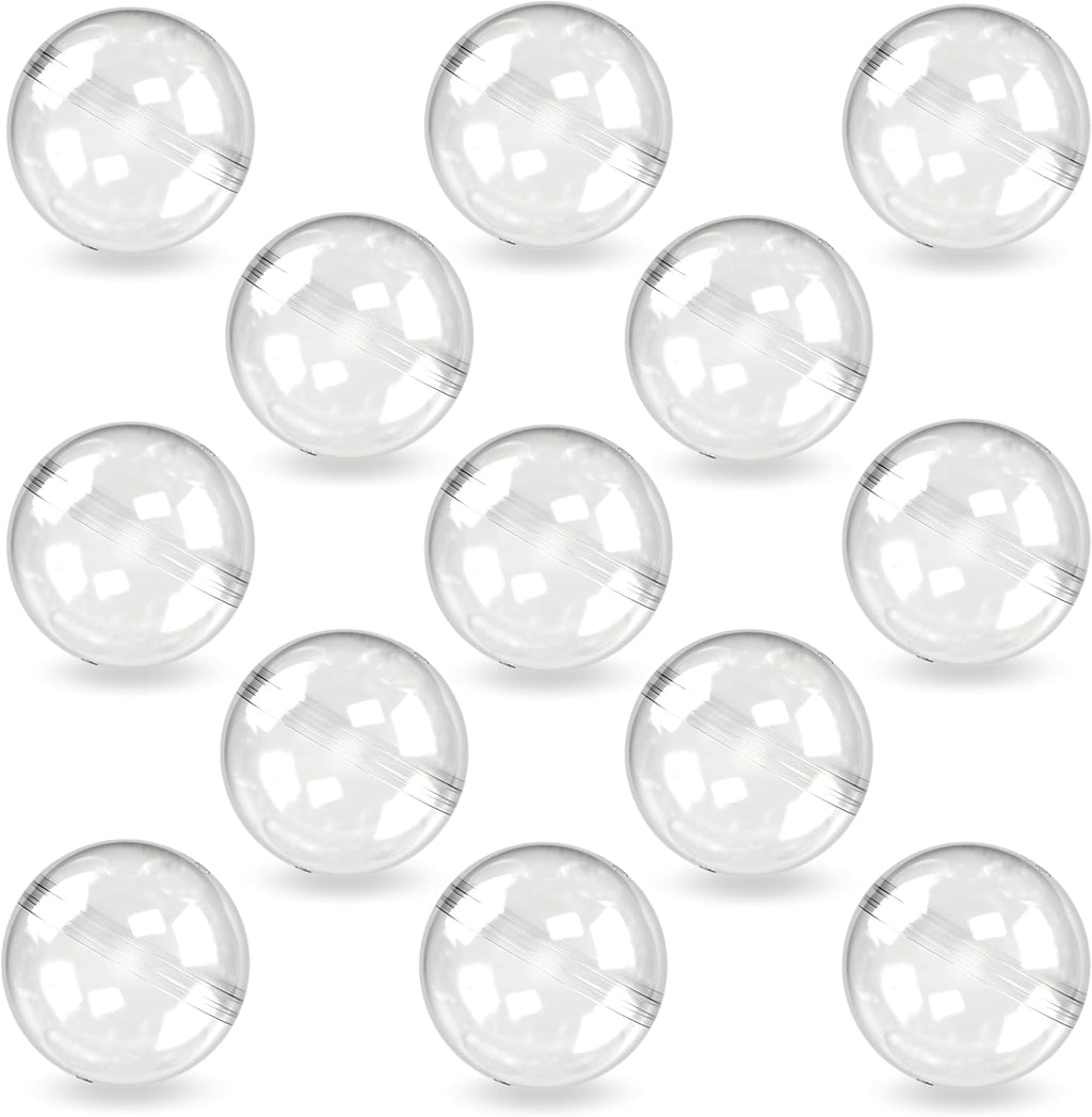 Capsule Vending Machine Round 250 pcs 1.26 inch - Gumball Machine Capsules Bulk Clear Container - Easter Basket