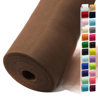 Mocha Mousse Tulle Fabric 54 Inch X 40 Yards Tulle Roll