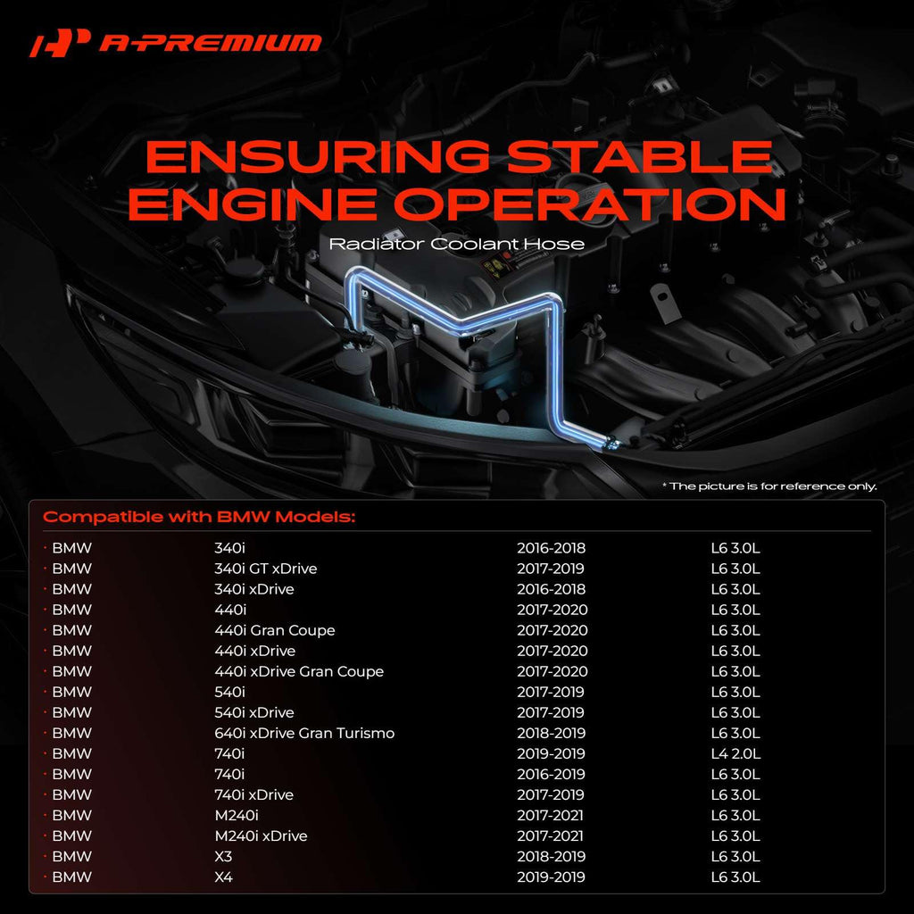 A-Premium Radiator Coolant Hose Compatible with BMW