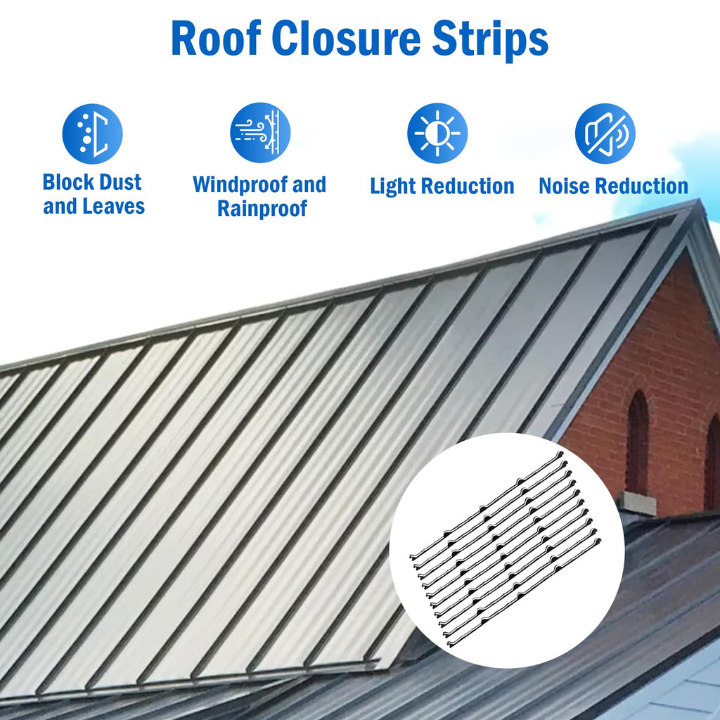 9 in Inside Foam for Metal Roofs Classic Rib Profile Foam