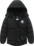 Boy's Waterproof Winter Coat Warm Down Jacket Hooded Puffer Parka | Insulated Fleece-Lined Outerwear for Kids