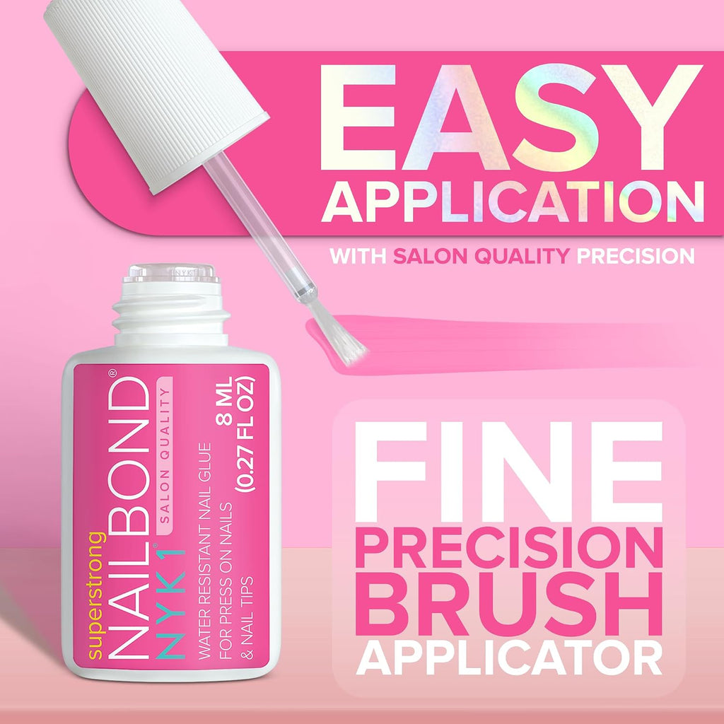 Super Strong Nail Glue for Press On Nails, Nail Tips & Acrylics | 8ml