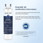 WF3CB Refrigerator Water Filter Replacement Pack of 3