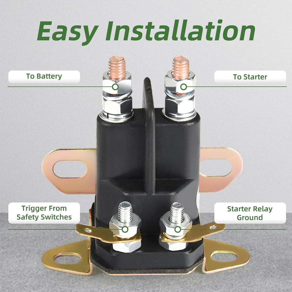 4 Pole Starter Solenoid Replaces Briggs & Stratton 5410K,Cub Cadet, Craftsman, Husqvarna 109946 MTD,Mower AM133094
