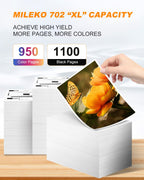 Replacement for Epson 702XL Ink Cartridges Combo Pack High Yield