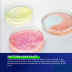 Nutrient Agar Petri Dishes Science Project Kit,10 Pre-Poured Agar Plates and Cotton Swabs for Science Experiments