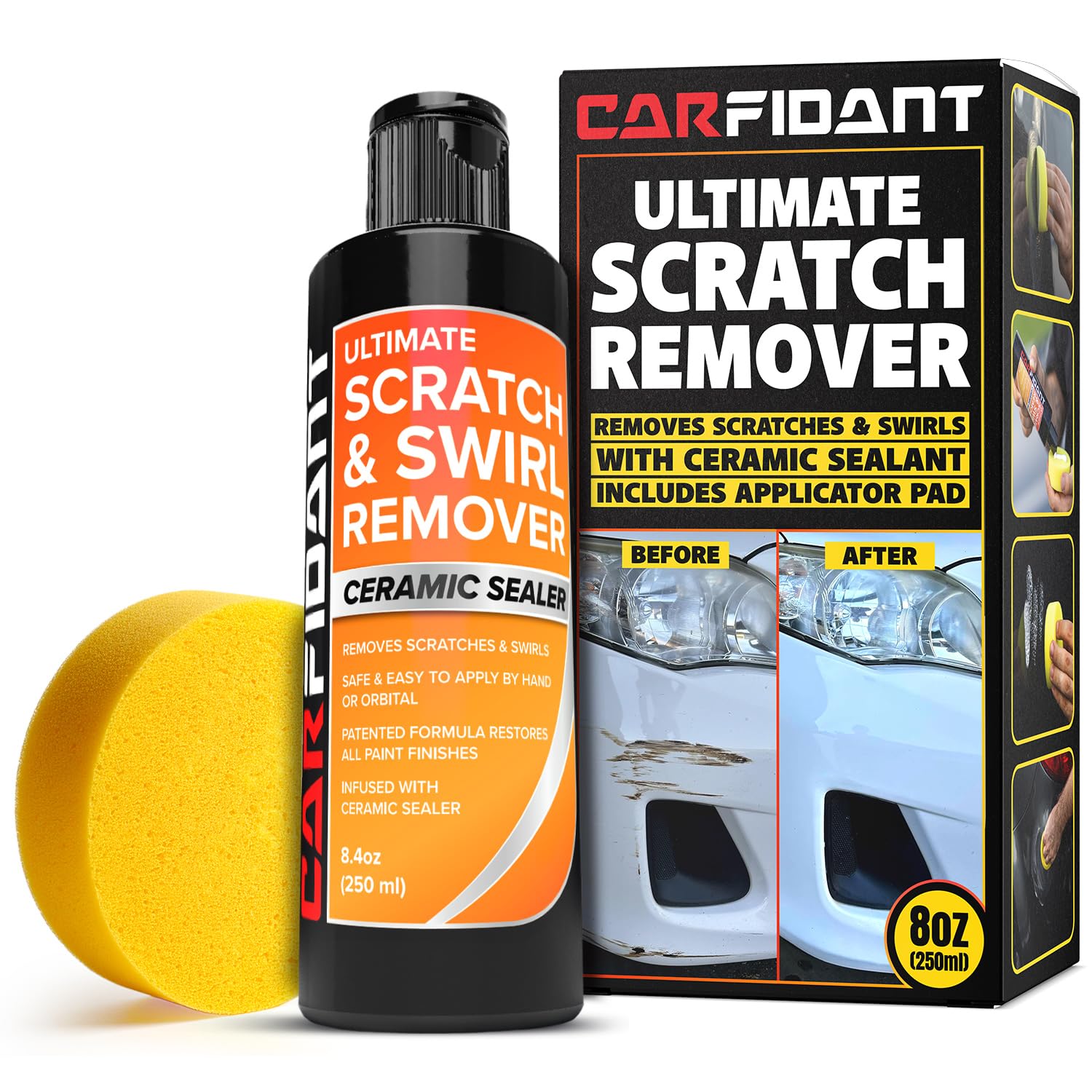 Scratch Repair and Swirl Remover - Car Paint Scratch Remover & Restorer Kit with Buffer Pad - Polishing & Waxing Kits
