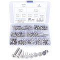 M5 Flat Head Socket Cap Screw Kit, Countersunk Allen Bolts and Hex Nuts