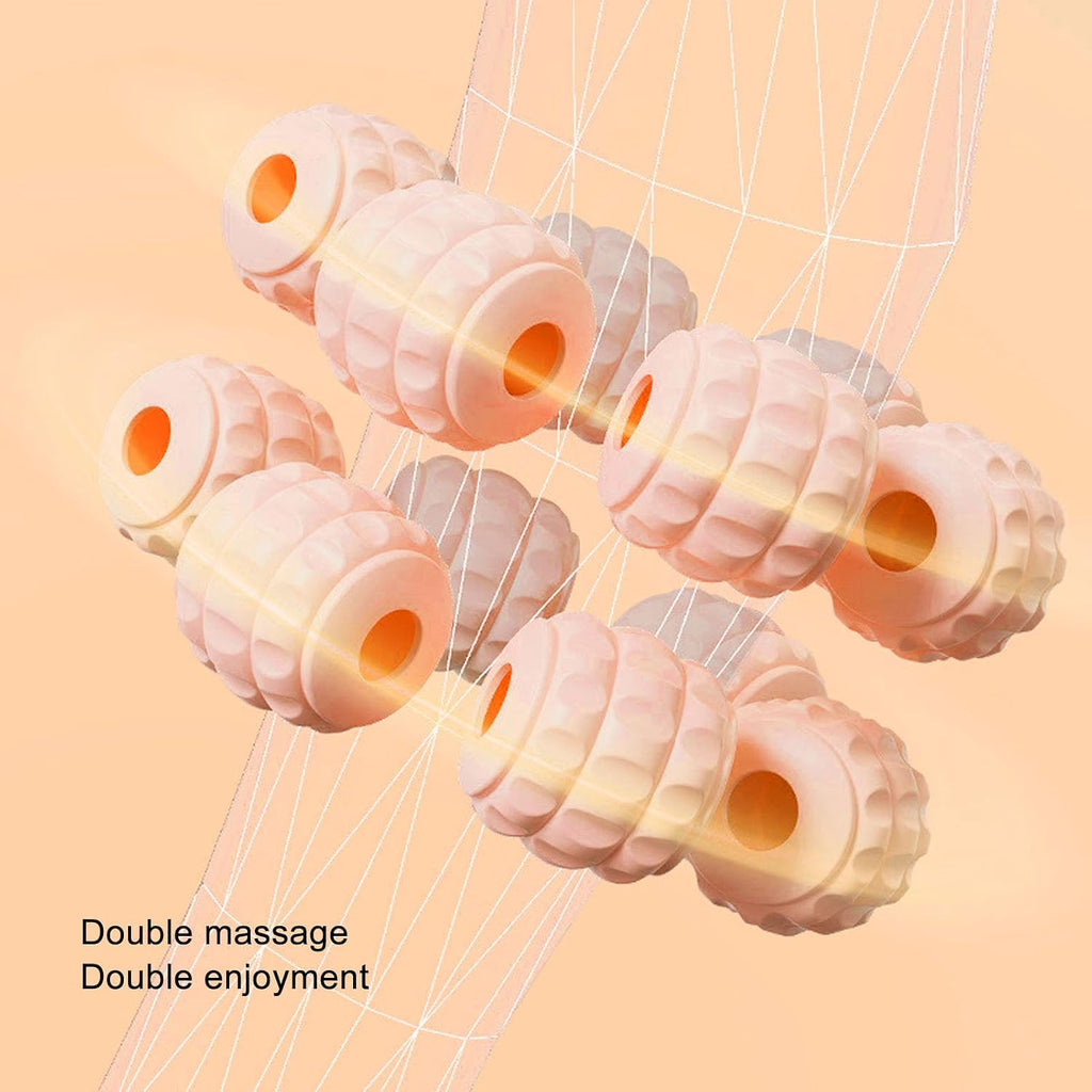 Compact 15 - Wheel Muscle Roller for Relaxation in Gym or Home