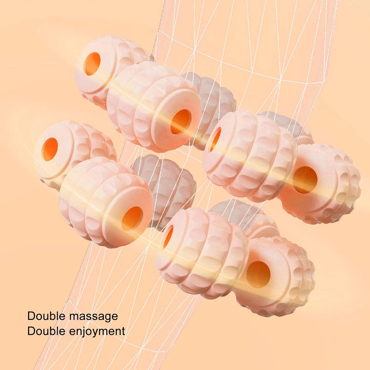 Compact 15 - Wheel Muscle Roller for Relaxation in Gym or Home