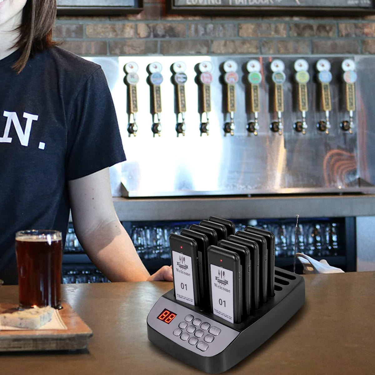 Restaurant Pager,Pagers for Restaurants 10 Guest Pagers