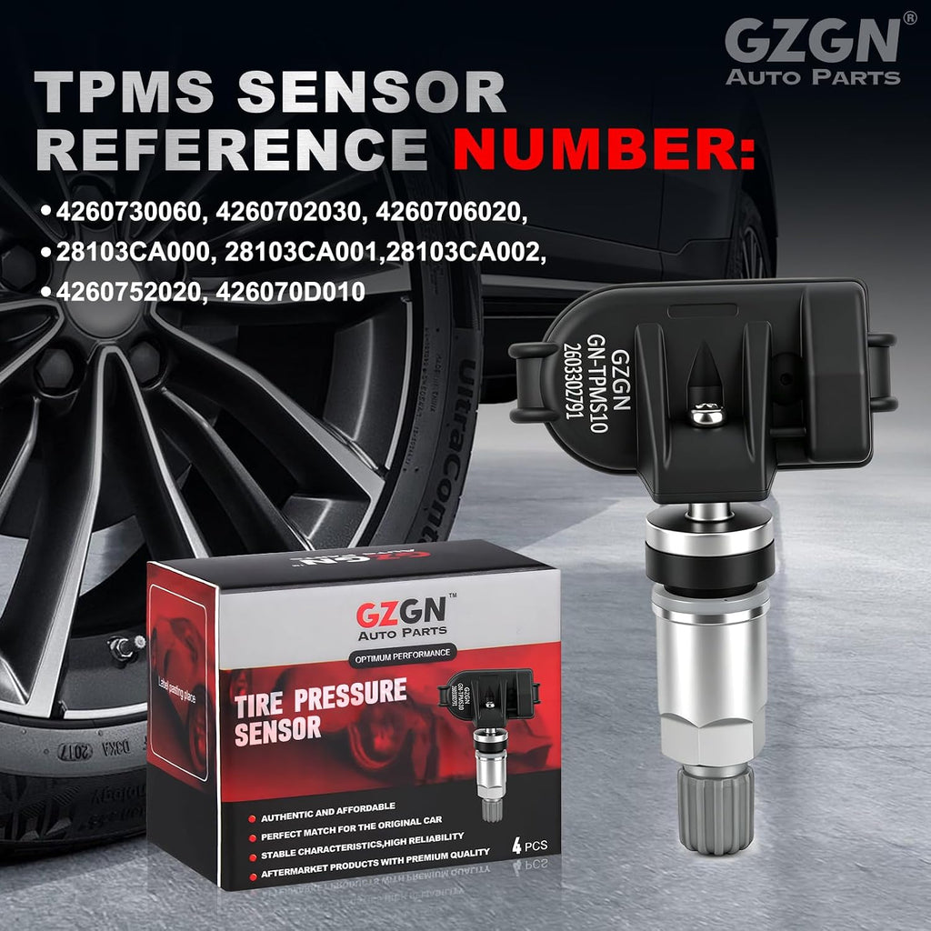4-Pack TPMS Tire Pressure Monitoring Sensors,315MHz Pre-Programmed,Compatible with Toyota Avalon Camry Corolla