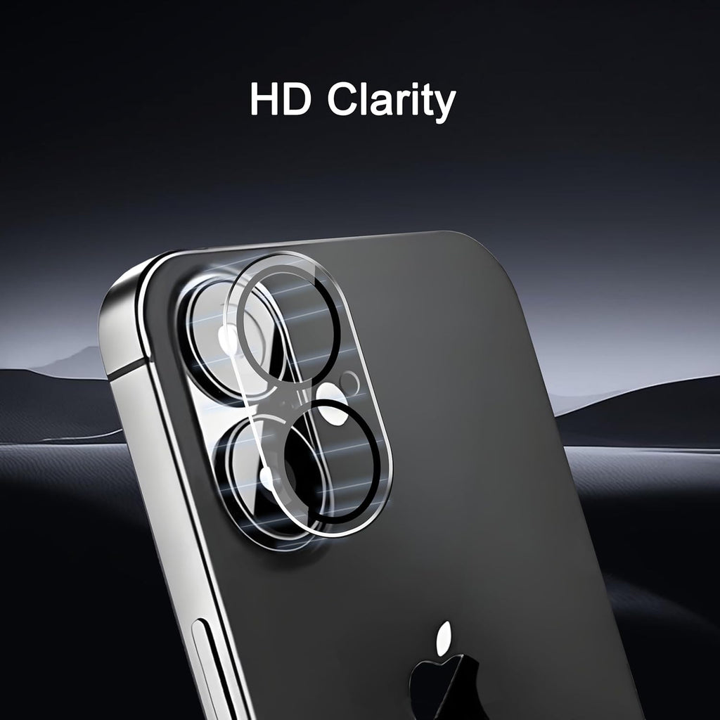 3 Pack Privacy Screen Protector for iPhone 16 [6.1 inch] + 3 Pack Camera Lens Protector, Anti Spy Private Tempered