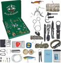 Survival Kit Advent Calendar - 24 Days Christmas Countdown Calendar Emergency Survival Gears Gift for Men Teen Adult