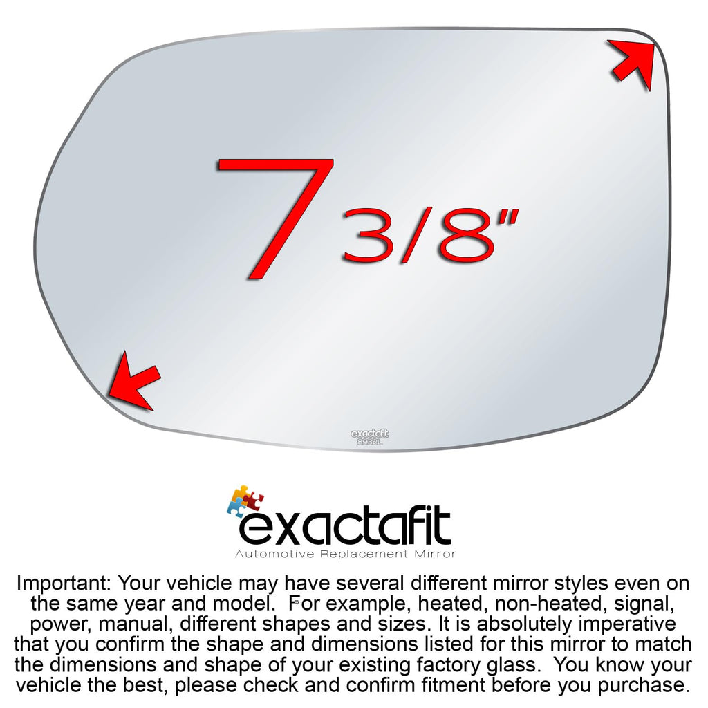 Driver Side Mirror Glass For 2007 2008 2009 2010 2011 Honda CRV CR-V