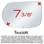 Driver Side Mirror Glass For 2007 2008 2009 2010 2011 Honda CRV CR-V