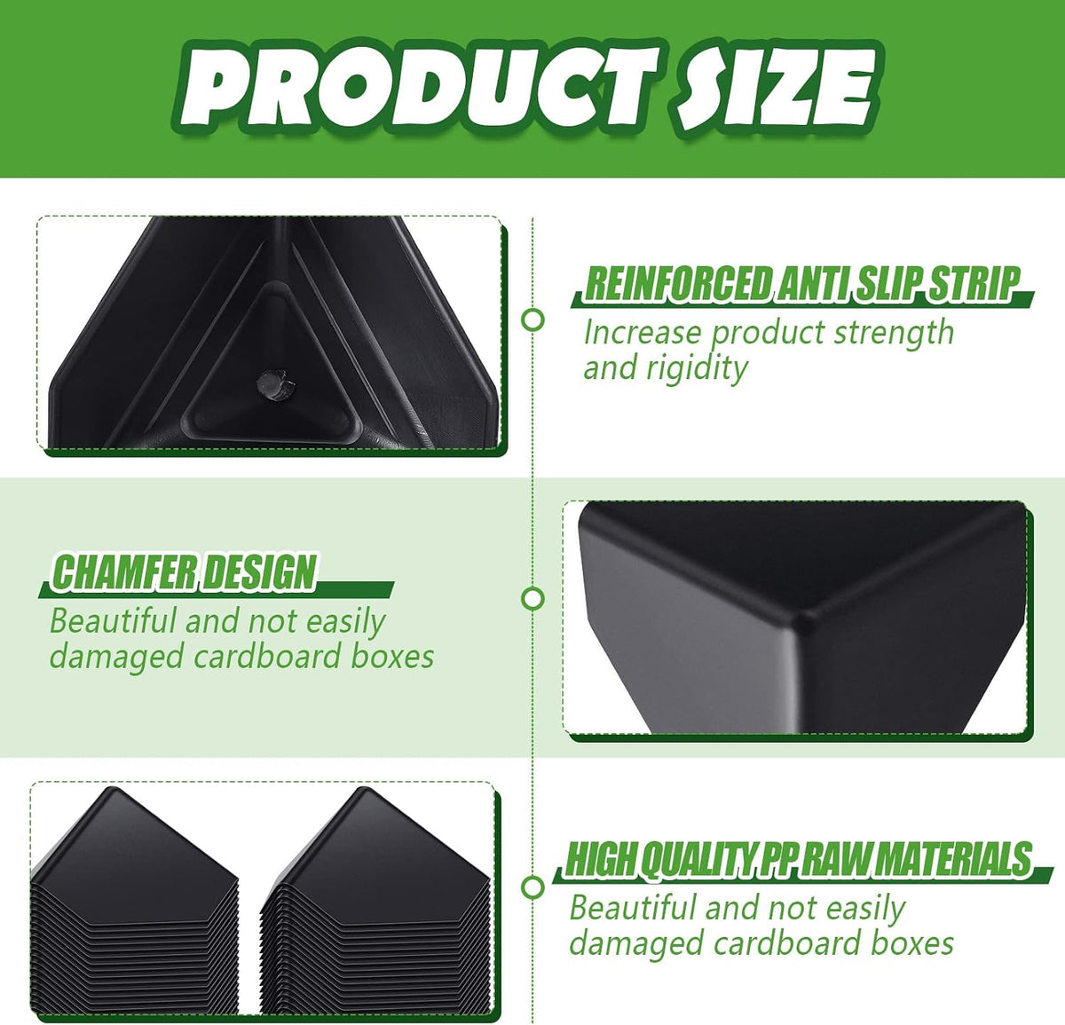 200 Pcs Shipping Box Corner Protectors Plastic Cardboard Corner Protectors Packaging Edge Guards Heavy Duty Express