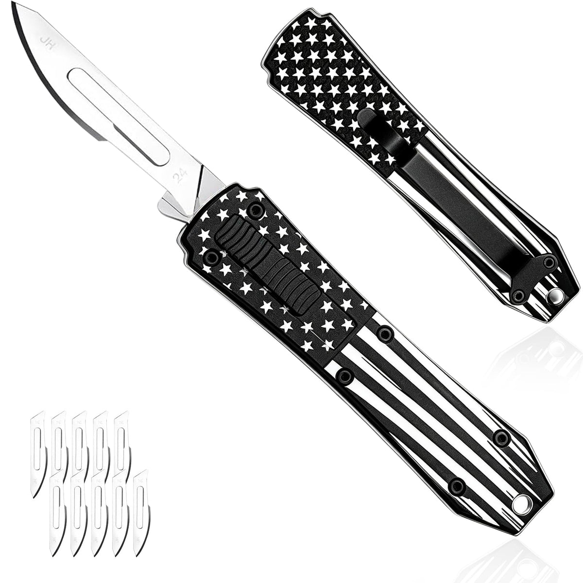 2-In-1 Safety Utility Knife Metal Snap-off blade