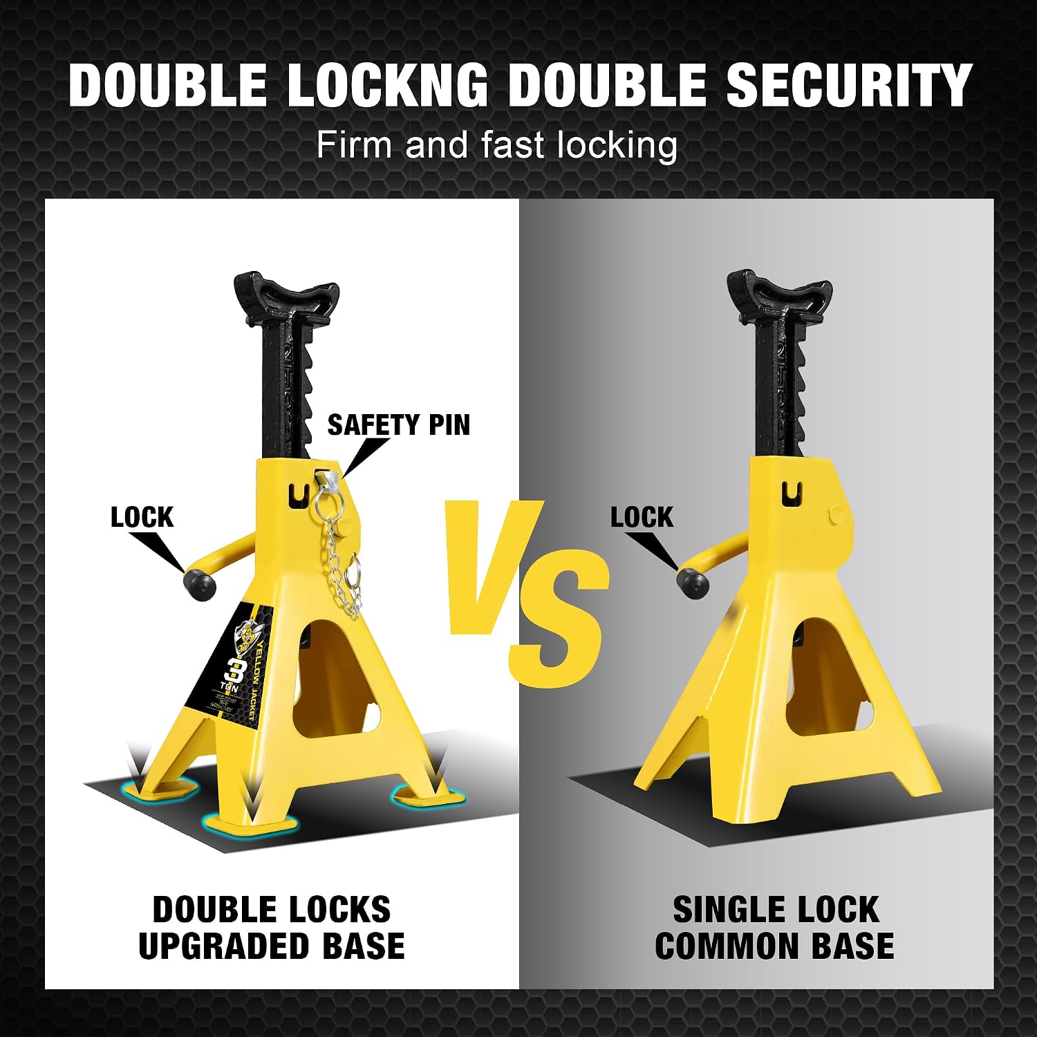 3 Ton Floor Jack Full Aluminum Lightweight Low Profile Car Jack 3 Ton Jack Stand with Double Locking and Large Foot Base