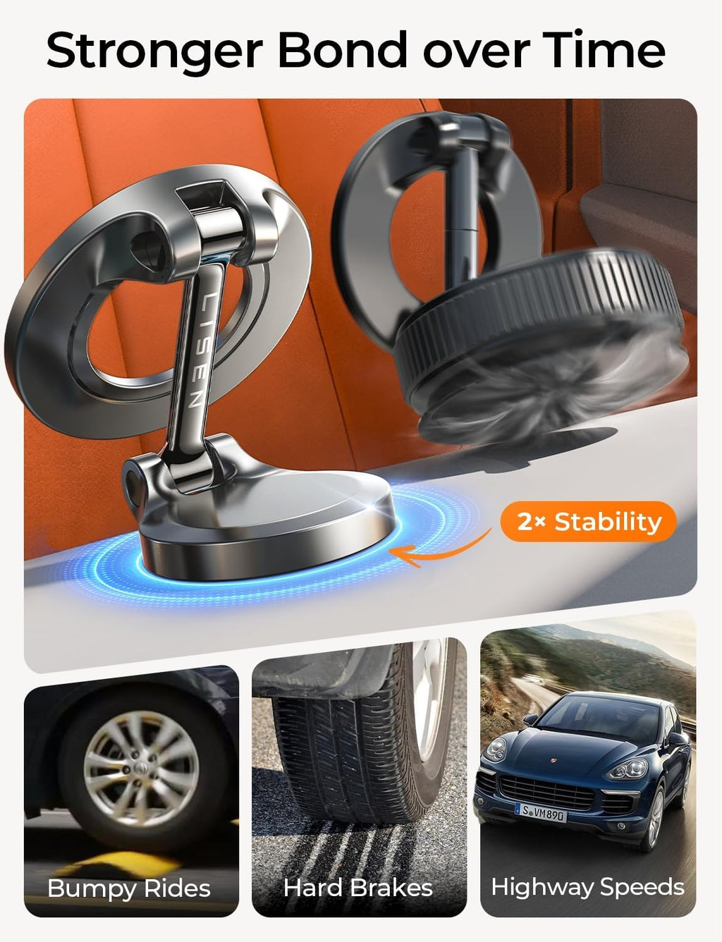 for MagSafe Car Mount for iPhone 17 Pro Max [24 Strong Magnets] Classic Magnetic Phone Holder for Car Dashboard