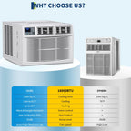 18,000 BTU Window Air Conditioner with Heat & WiFi