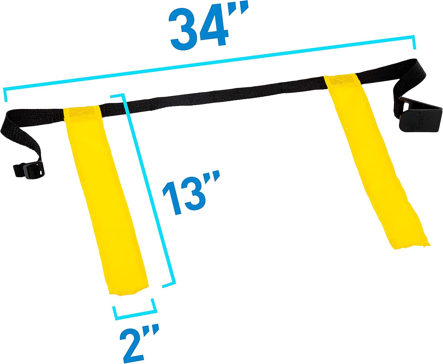Franklin Sports Flag Football Set - 8 Player Youth Flag Football Belts - Adjustable Belts + Field Marker Included - 4