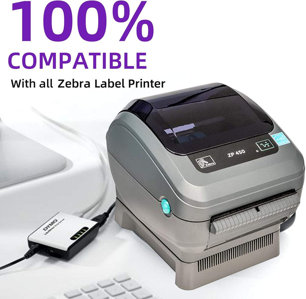 4 Stacks 2000 Labels 4" x 6" Fanfold Direct Thermal Labels, Postage Shipping Labels Paper with Perforated, Strong