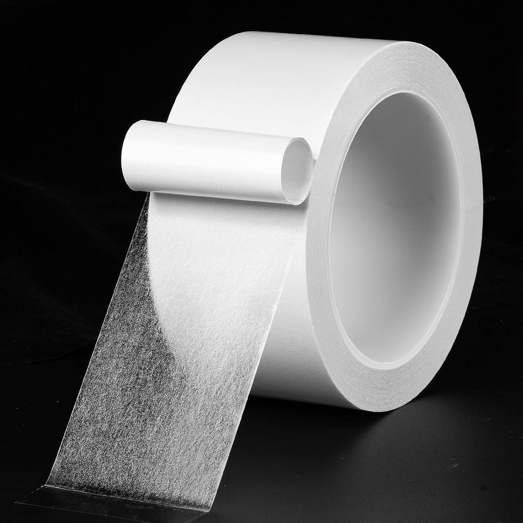 PET Ultra-Thin Clear Double Sided Tape 2-Inch x 66 Feet Strong Stick