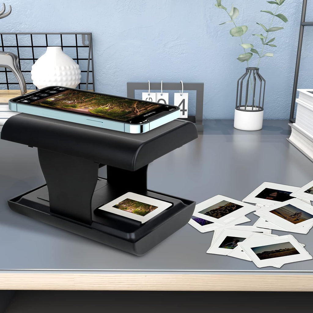 35mm Negative Slide Scanner, Mobile Film Scanner for Converting Old Slides into Digital Images, Portable and Foldable