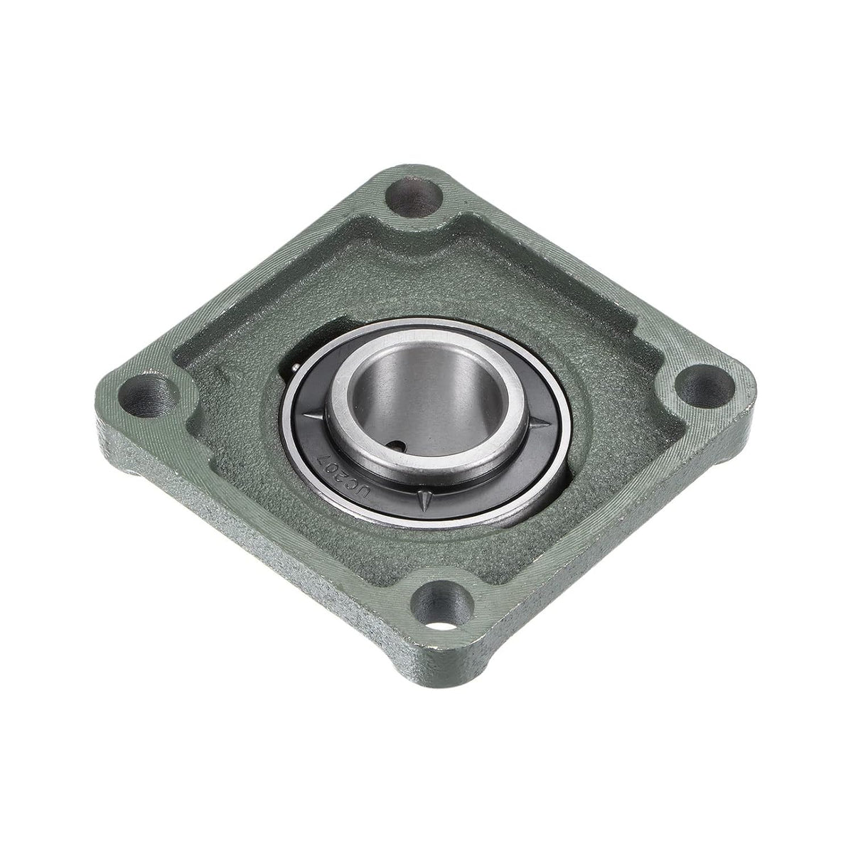 uxcell UCF207 Flange Block Bearings 35mm Bore Cast Iron Bearing Unit Set