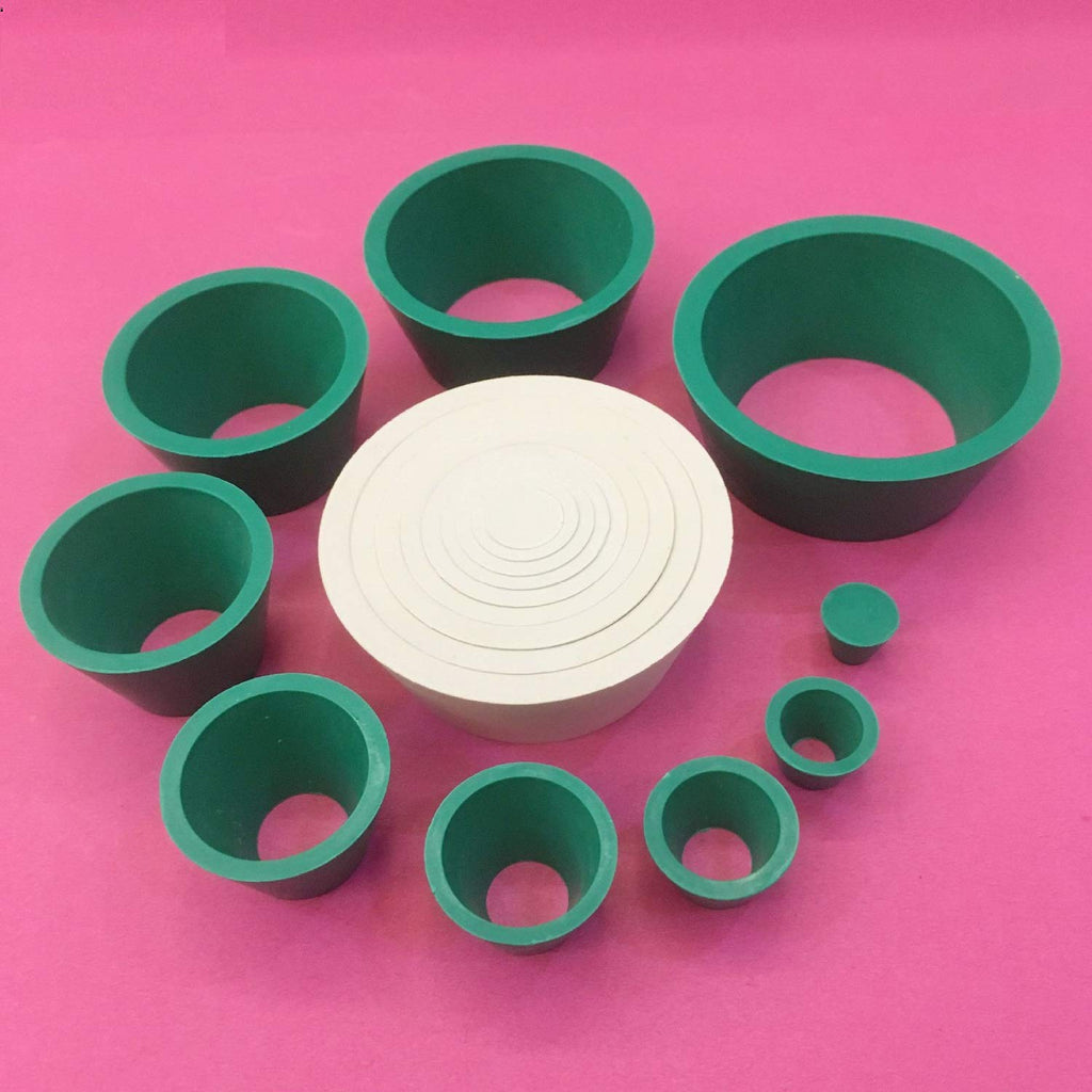 9 Count Filter Adapter Cones Set, Buchner Funnel Flask Adapter Set