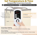 Dough Proofer with Heater, Bread Pizza Dough Proofing kit Temperature Control Proofing Accessories for Making Bread