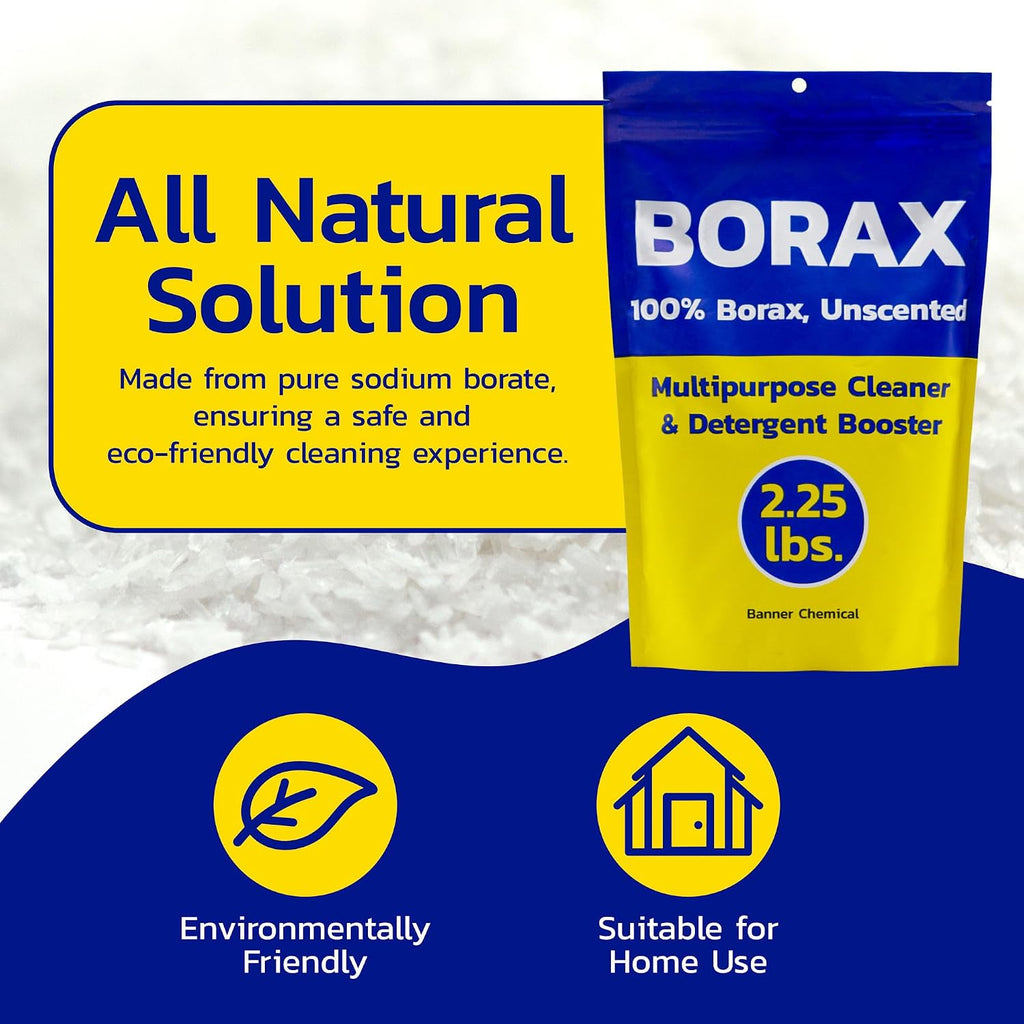 Raw Borax, 100% Pure Multi-Purpose Cleaner (2.25 lbs)
