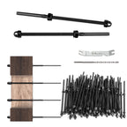 60Pack Black Cable Railing Hardware 6" Threaded Stud Tensioner CR39