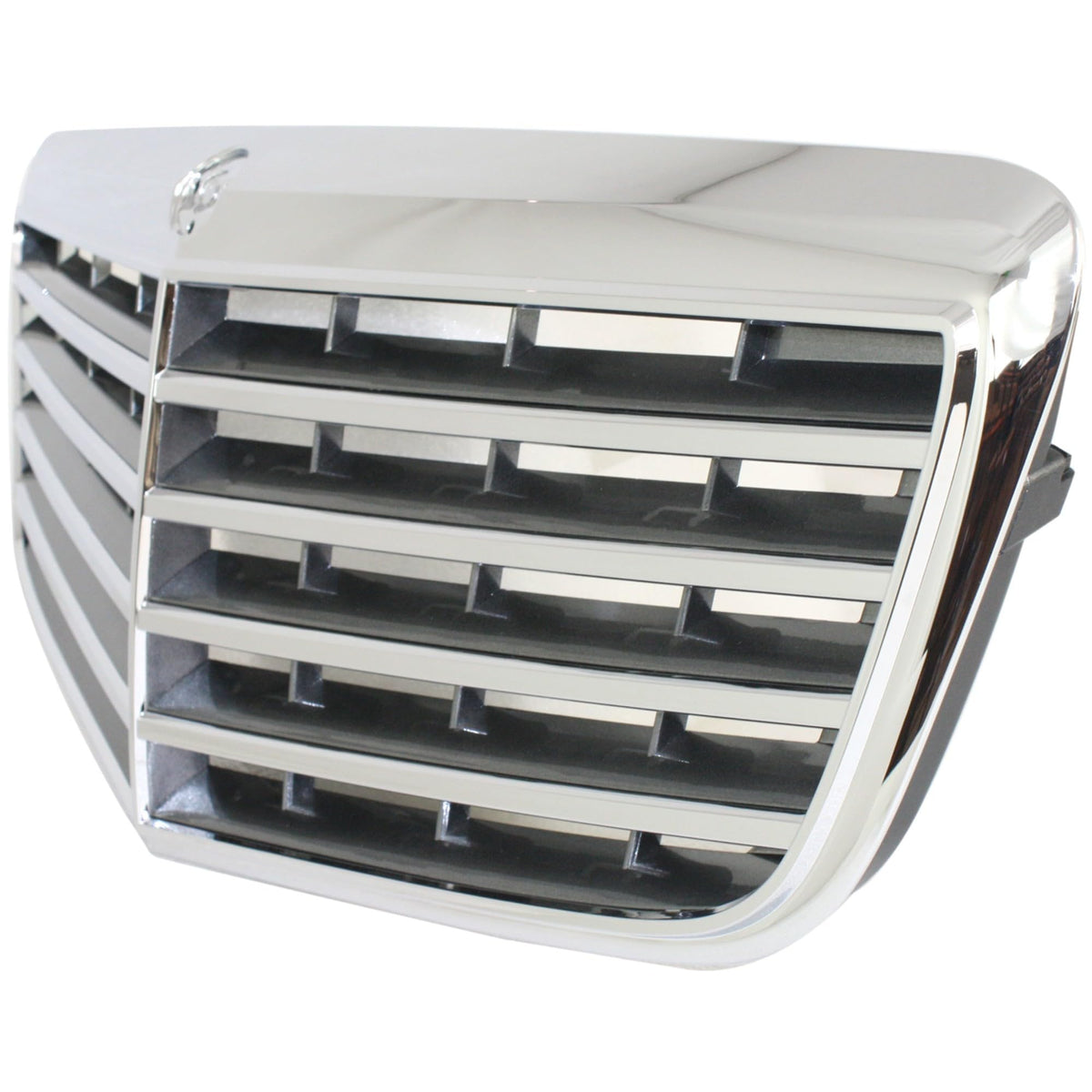 Garage-Pro Grille Assembly for MERCEDES BENZ E-CLASS 07-09 Chrome Shell/Ptd-Gry Insert Sedan/Wagon