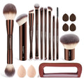 Makeup Brushes MAGEFY Travel Makeup Brush Set Professional Make Up Brushes for Powder Concealers Eye Shadows Eyebrow