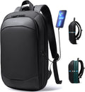Business Backpack for Men 17 Inch,Slim & Expandable Waterproof Travel Laptop Backpack with USB Charger
