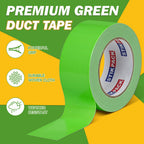 Heavy Duty Green Duct Tape 2 Inches x 90 Feet, 1 Roll