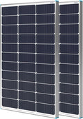 200W Solar Panel N-Type, 16BB 25% High-Efficiency | 2PCS 100 Watt Solar Panels for RV Marine Boat Trailer Camper