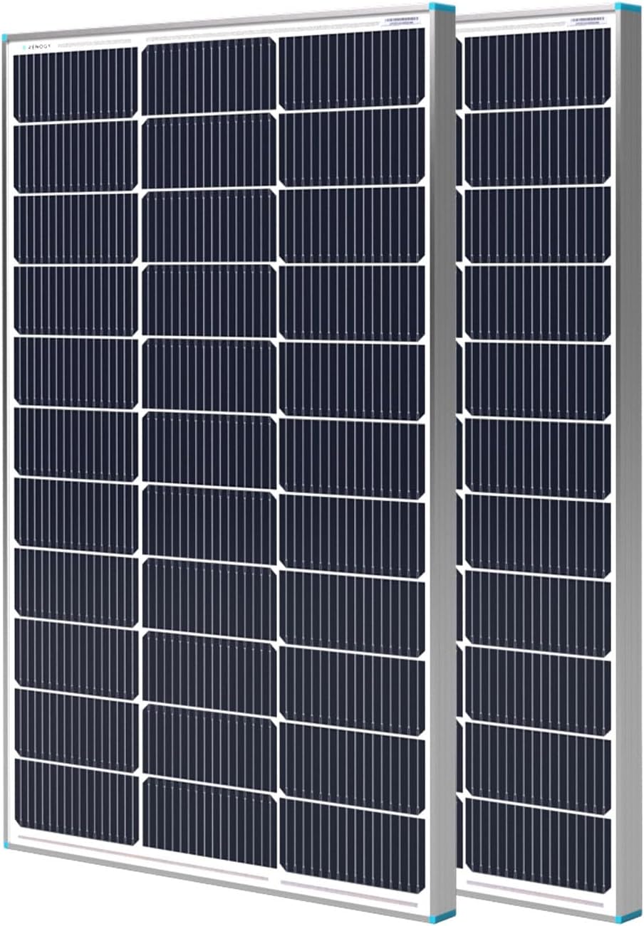 200W Solar Panel N-Type, 16BB 25% High-Efficiency | 2PCS 100 Watt Solar Panels for RV Marine Boat Trailer Camper