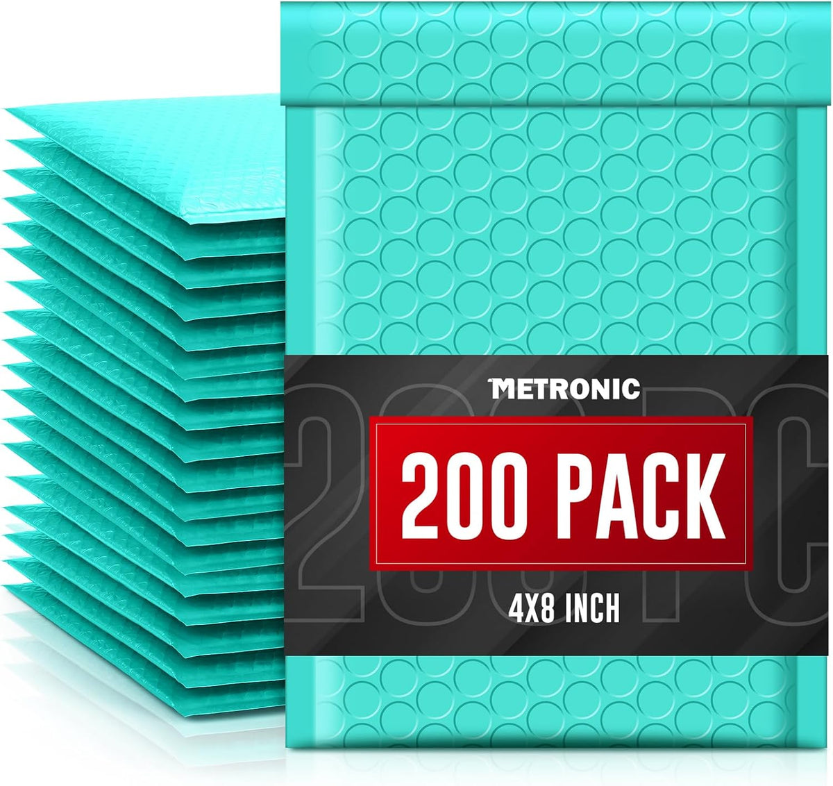 Small Bubble Mailers 4x8 Inch 200 Pack Padded Envelopes Usable Size 4x7 Waterproof Padded Mailers Self Seal Bubble