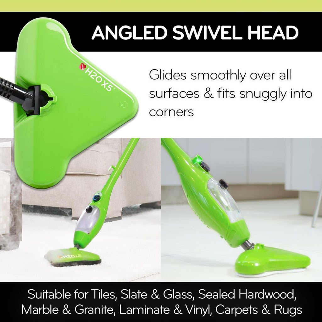 X5 Steam Mop & Handheld Steam Cleaner | 5-in-1 Floor Steamer | Hardwood, Tile & Laminate Cleaner | Carpet Glider