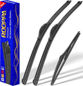 3 wipers Replacement for 2012-2019 Fiat 500, Windshield Wiper Blades Original Equipment Replacement - 24"/14"/12"