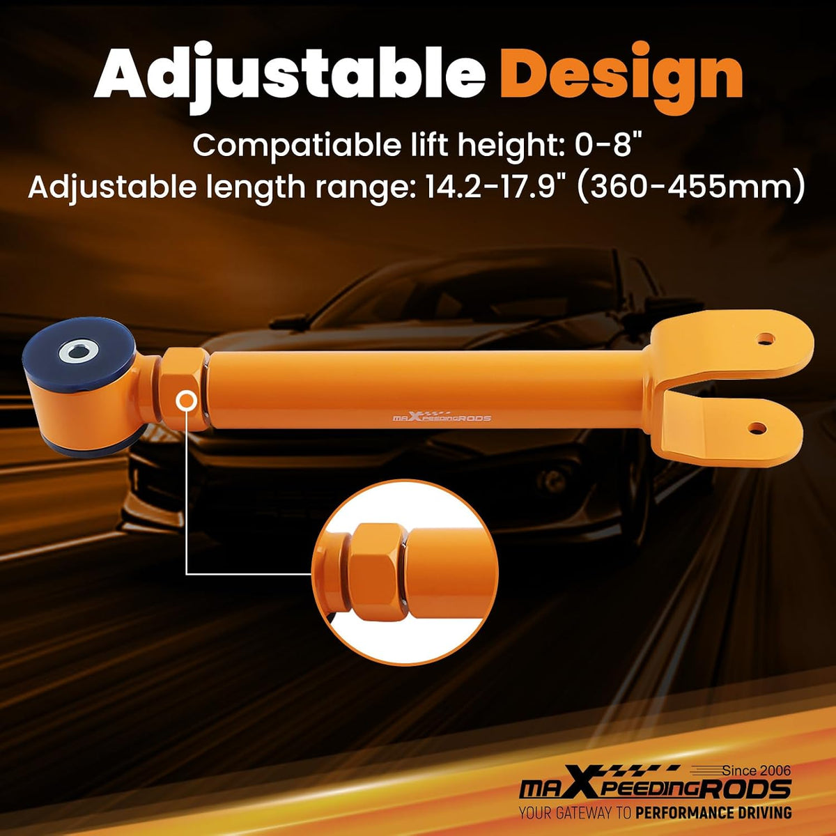 maXpeedingrods Front Upper Control Arm for Jeep Wrangler TJ Cherokee XJ ZJ