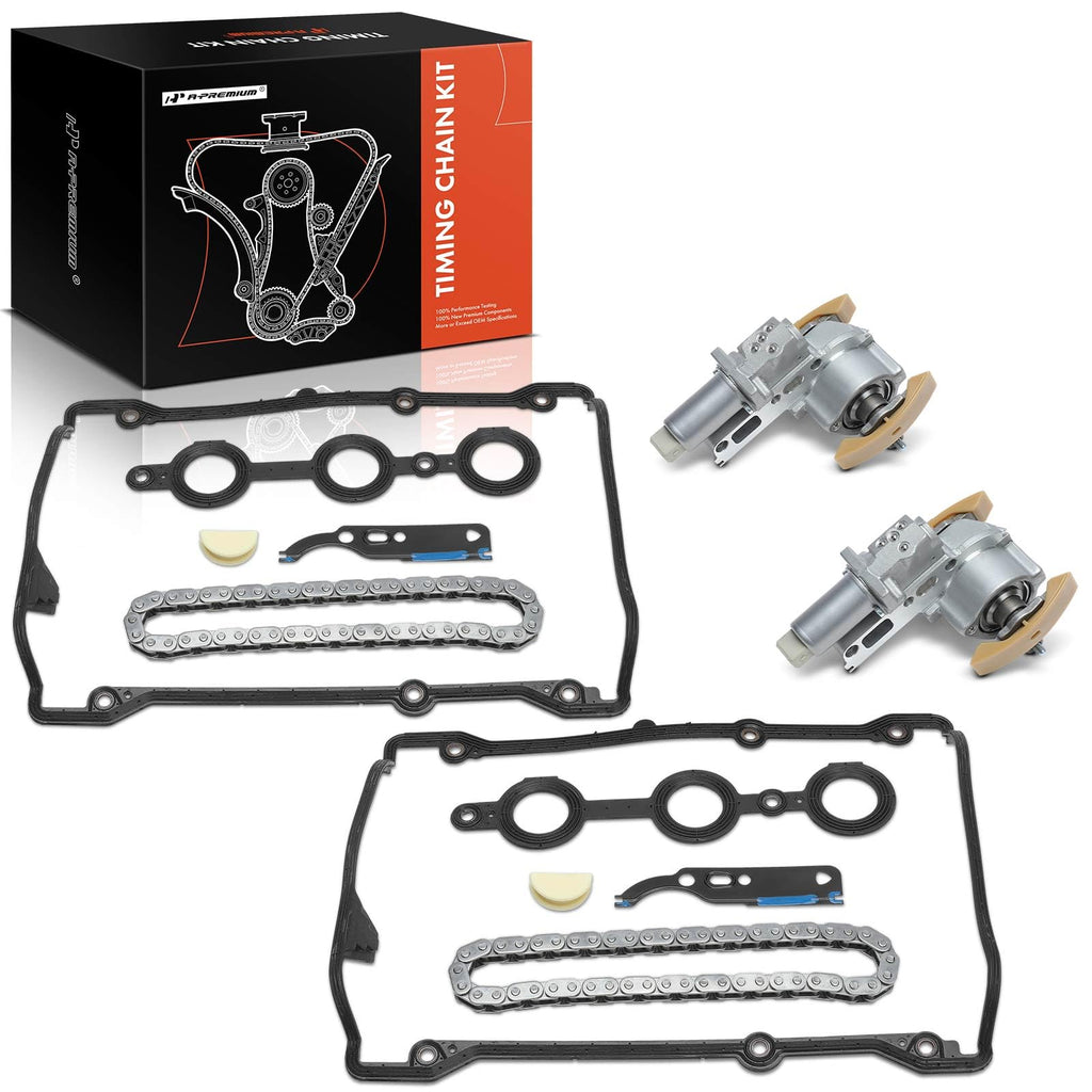 A-Premium Engine Timing Chain Kit w/VVT Sprocket Compatible with Audi