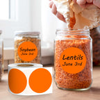 2 inch Round Color-Code Dot Sticker Label, 4 Roll 2000PCS Orange Sticker