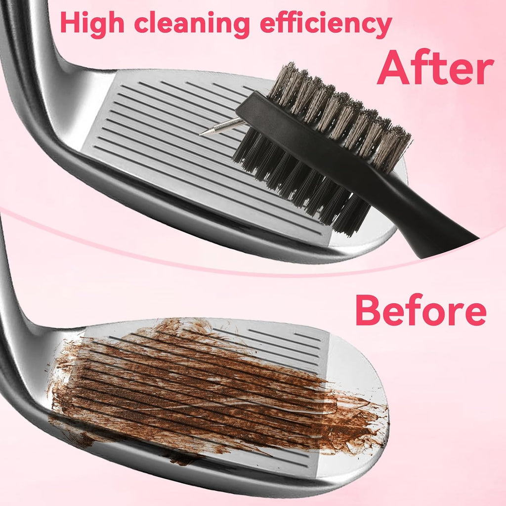 Golf Towel and Brush Set, Microfiber Towels for Golf Bags